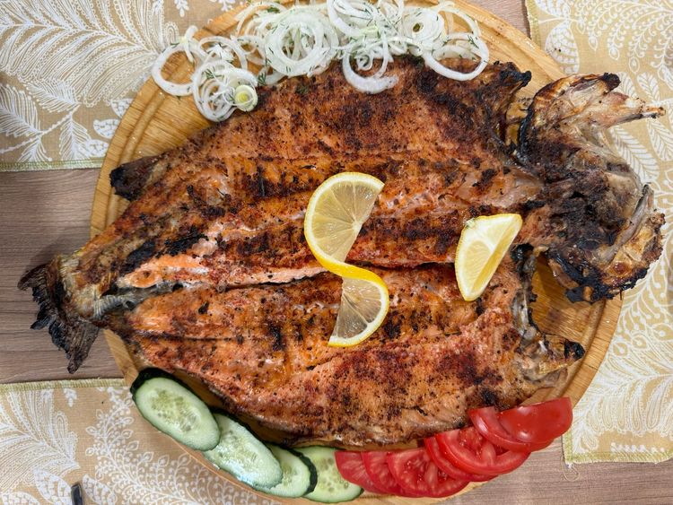 Обед на форелевой ферме